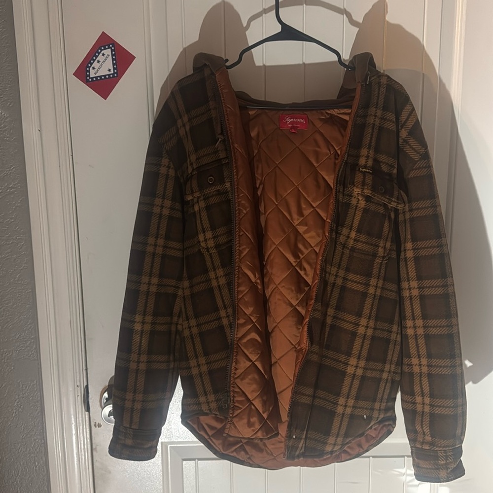Supreme Brown bomber jacket